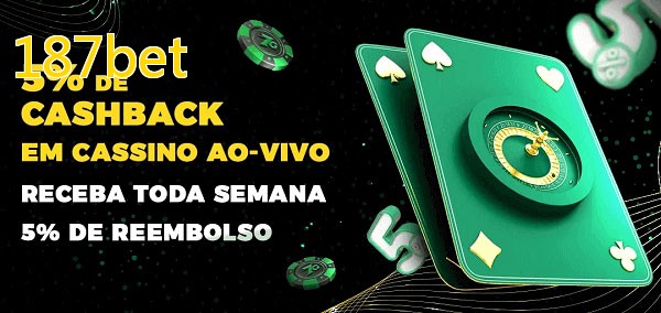 Promoções do cassino ao Vivo 187bet